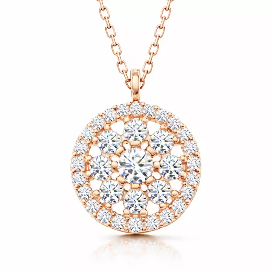 Silver Rose Flower Women’s Necklace