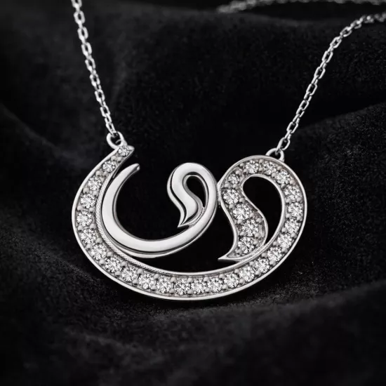 Gümüş Vav Bayan Kolye