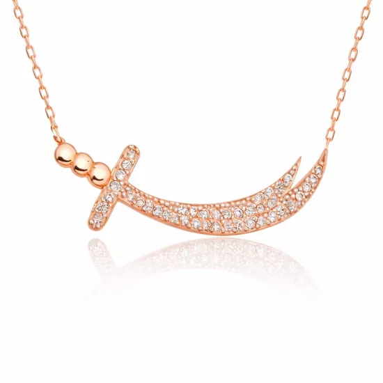 Silver Zulfiqar Sword Women’s Necklace