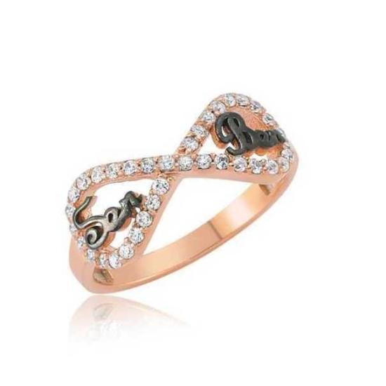 Silver You Me Eternity Rose Women’s Ring
