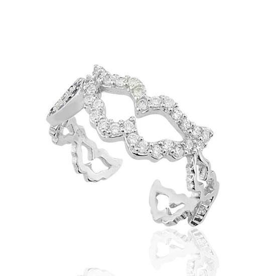 Silver Evil Eye Angel Wing Women’s Ring