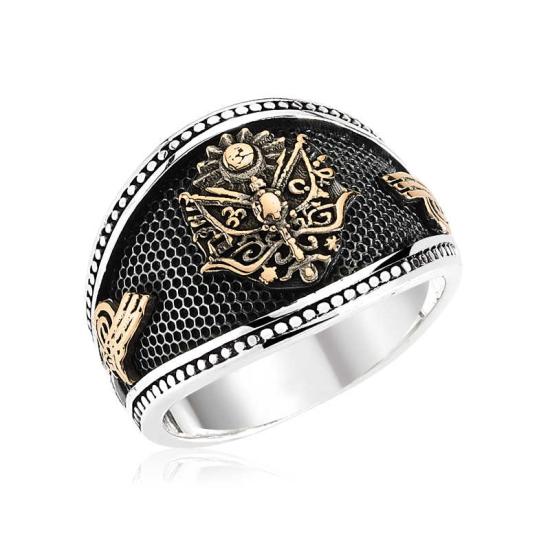 Silver Ottoman State Coat of Arms Men’s Ring