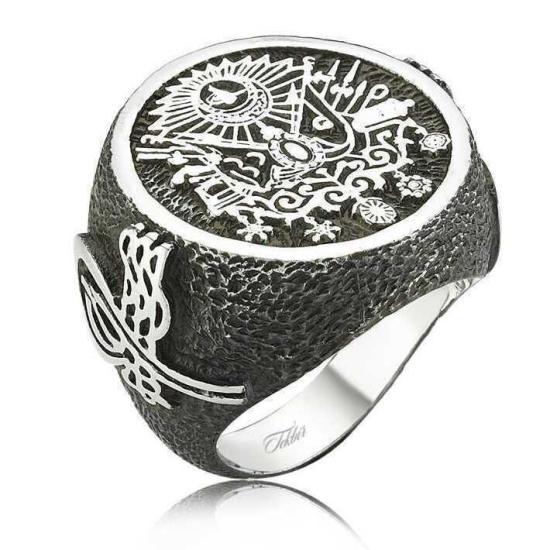 Silver Ottoman State Coat of Arms Men’s Ring