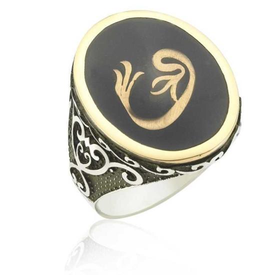 Silver Vav Letter Men’s Ring