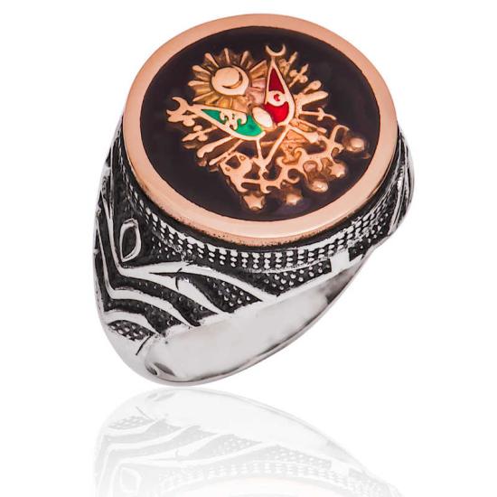 Silver Ottoman State Coat of Arms Men’s Ring