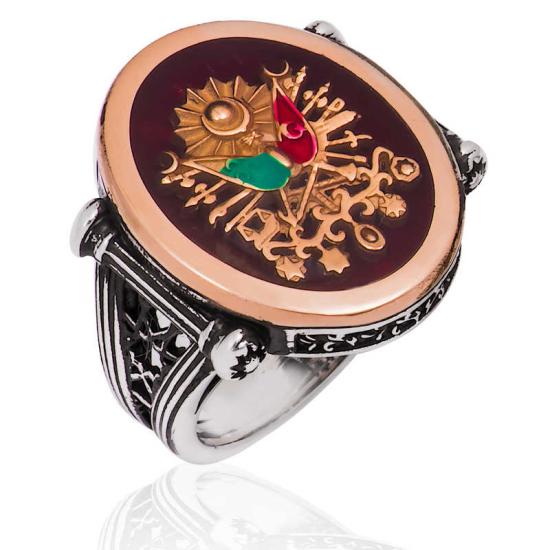 Silver Ottoman Coat of Arms Men’s Ring
