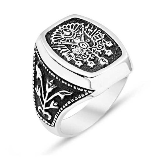 Silver Ottoman Coat of Arms Men’s Ring