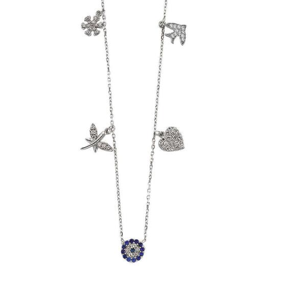 Silver Evil Eye Luck Necklace