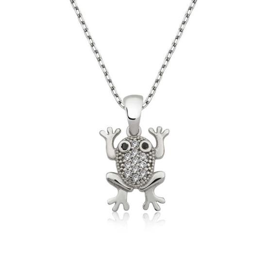 Silver Frog Women’s Necklace