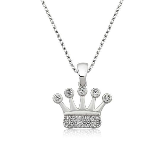 Silver Crown Women’s Necklace