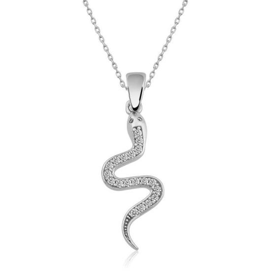 Silver Snake Women’s Necklace