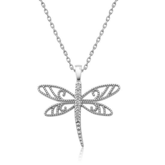 Silver Dragonfly Women’s Necklace