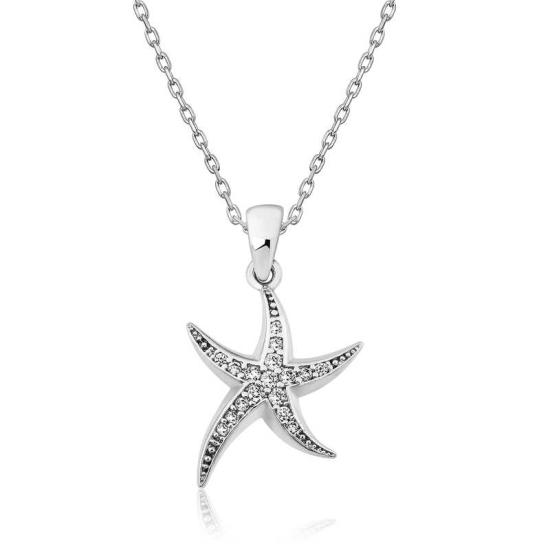 Silver Starfish Women’s Necklace