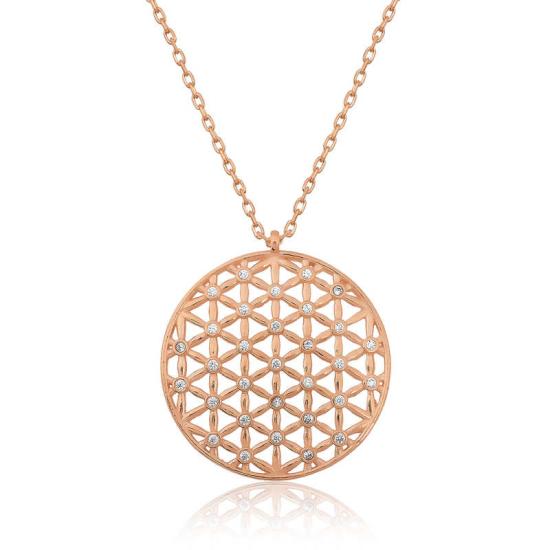 Silver Flower of Life Necklace