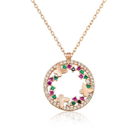 Silver Butterfly Valley Women’s Necklace