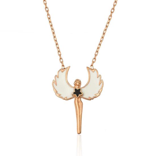 Silver Rose Nymph Necklace