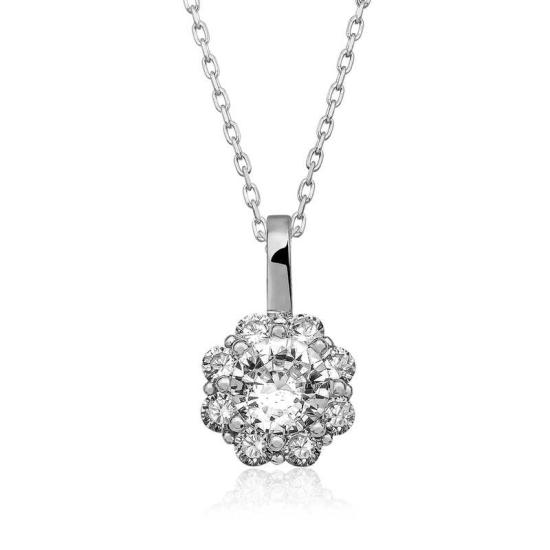 Silver Flower Necklace