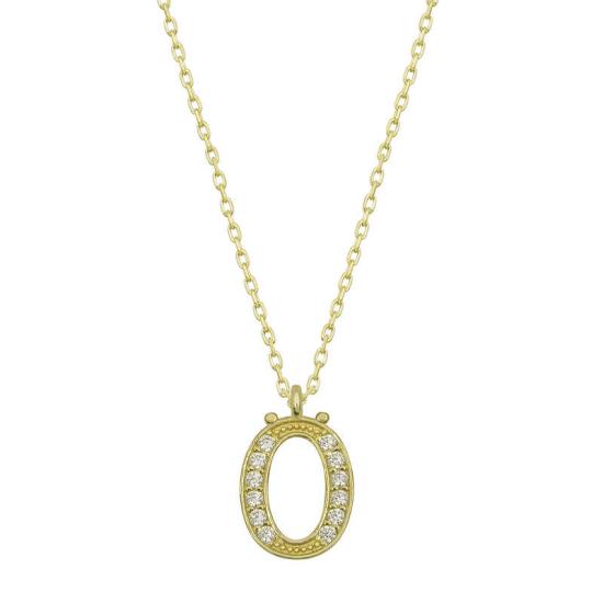 Silver Gold Letter Ö Women’s Necklace