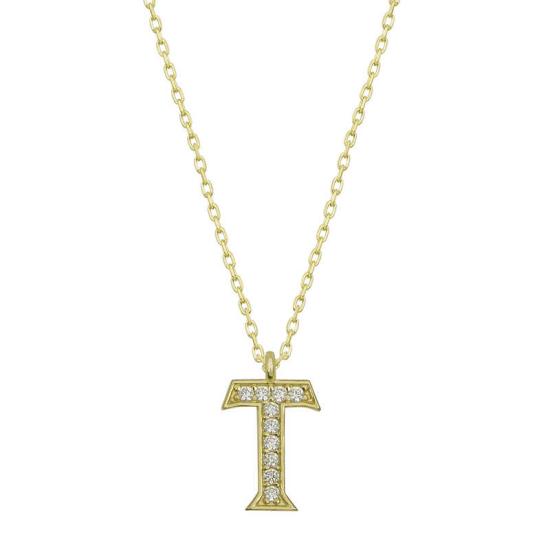 Silver Gold Letter T Women’s Necklace