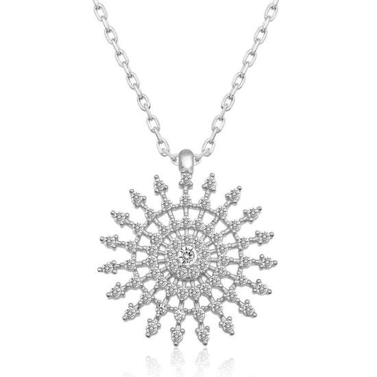 Silver Sun Women’s Necklace