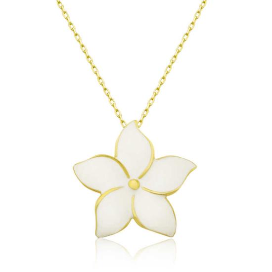 Silver Gold Jasmine Flower Women’s Necklace