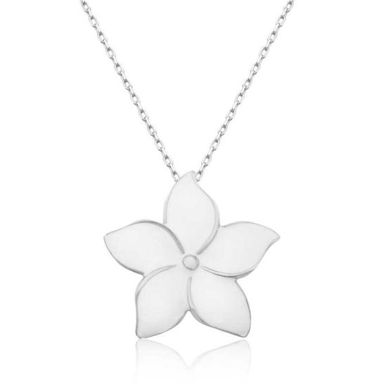 Silver Jasmine Flower Women’s Necklace