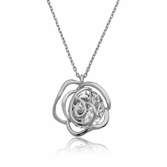 Silver Rose Women’s Necklace