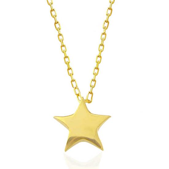 Silver Gold Star Women’s Necklace