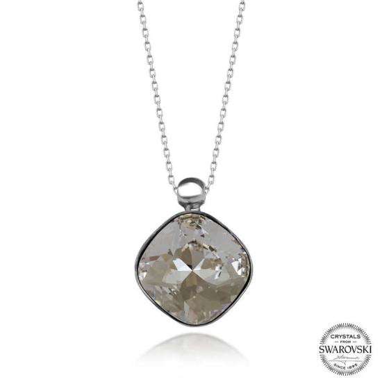 Swarovski Crystal Stone Silver Women’s Necklace