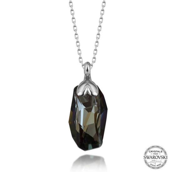 Swarovski Crystal Stone Special Cut Silver Women’s Necklace