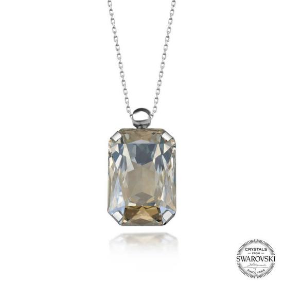 Crystal Stone Silver Women’s Necklace