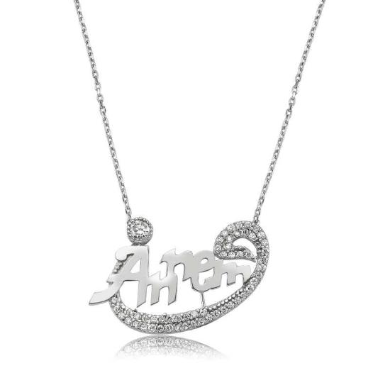 Silver Mom Wow Women’s Necklace