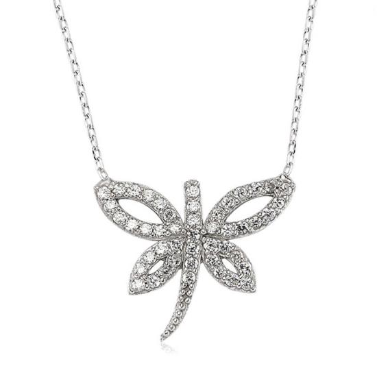 Silver Dragonfly Women’s Necklace