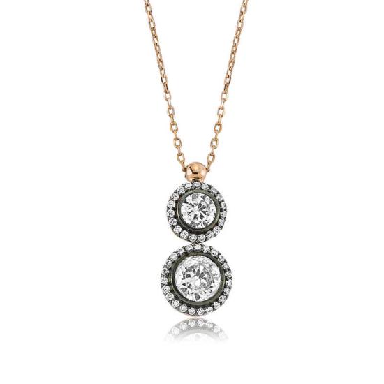 Silver Diamond Model Women’s Necklace