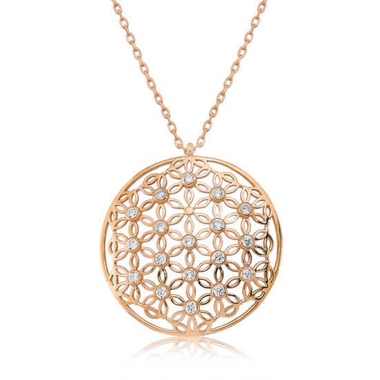 Silver Flower of Life Women’s Necklace