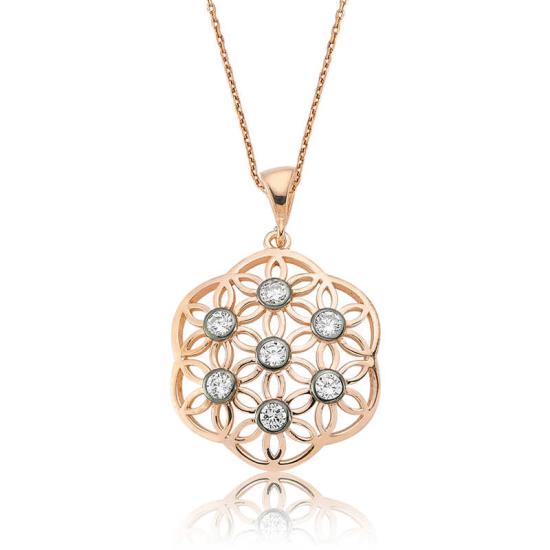 Silver Flower of Life Women’s Necklace