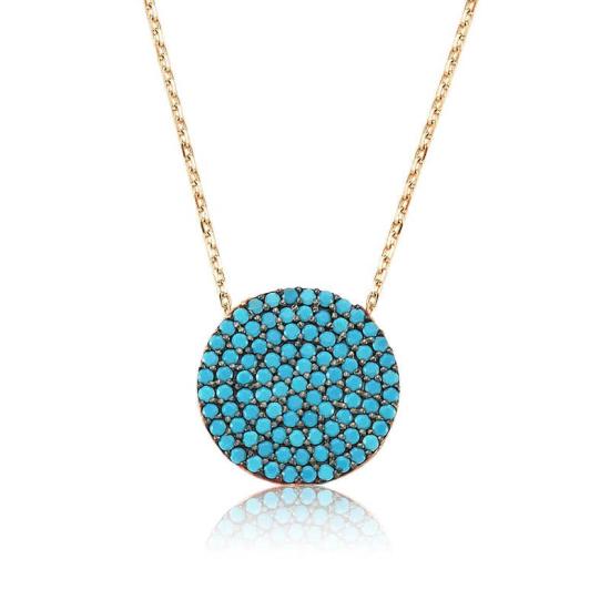 Silver Turquoise Stone Women’s Necklace