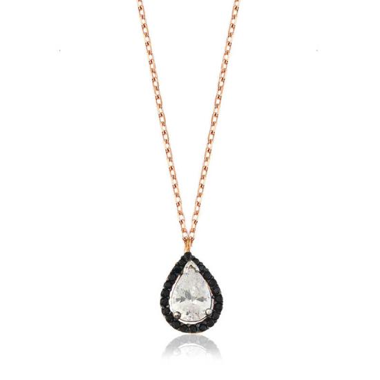 Silver White Drop Women’s Necklace
