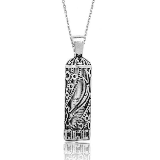 Silver Zulfiqar Sword Cevsen Necklace