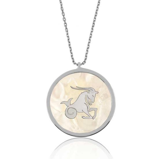 Silver Capricorn Women’s Necklace