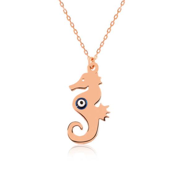 Silver Seahorse Women’s Necklace