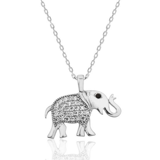 Silver Elephant Women’s Necklace