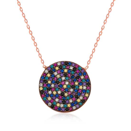Silver Color Stone Women’s Necklace