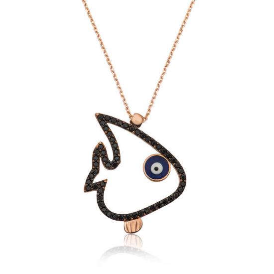 Silver Fish Necklace for Women