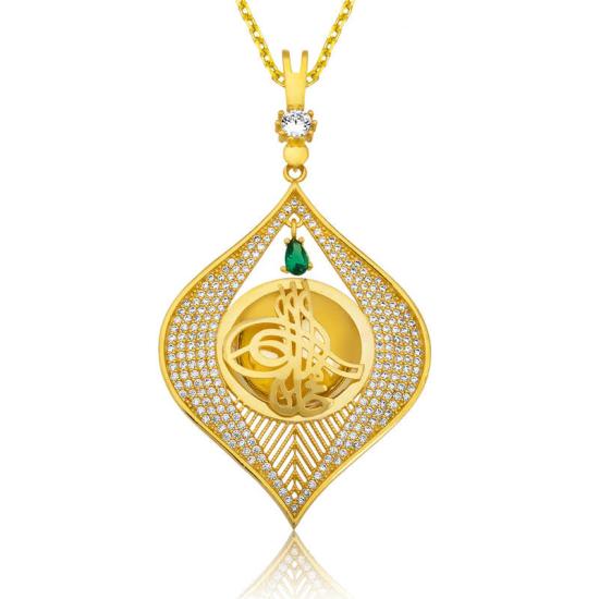 Silver Tughra Jewelry Necklace