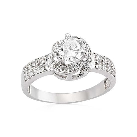 Silver Single Stone Women’s Ring