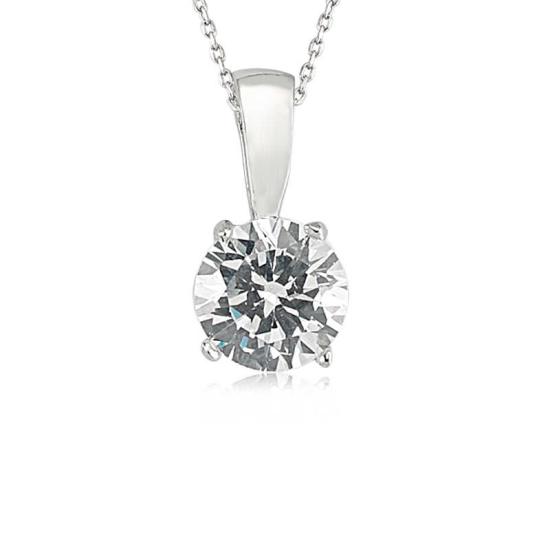Silver Single Stone Women’s Necklace