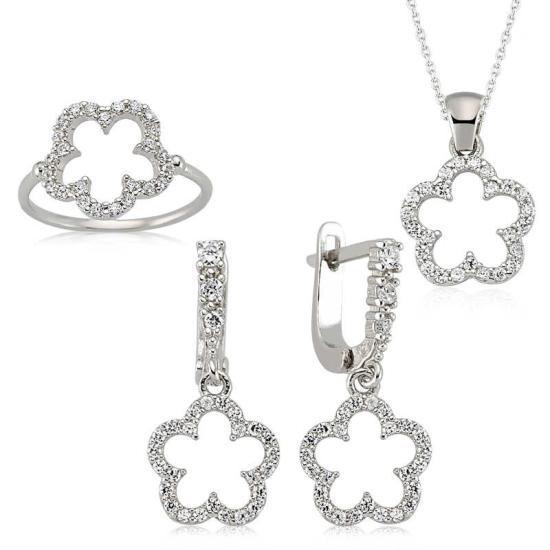 Silver Flower Women’s Set