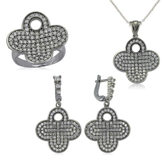 Silver Flower Women’s Set