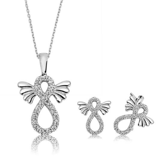 Silver Winged Infinity Women’s Set